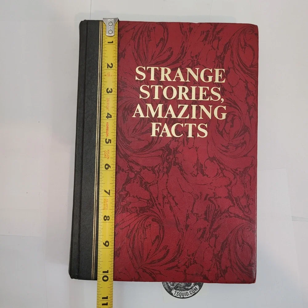 Reader's Digest Strange Stories Amazing Facts Book 1978 Vintage Hardcover Red